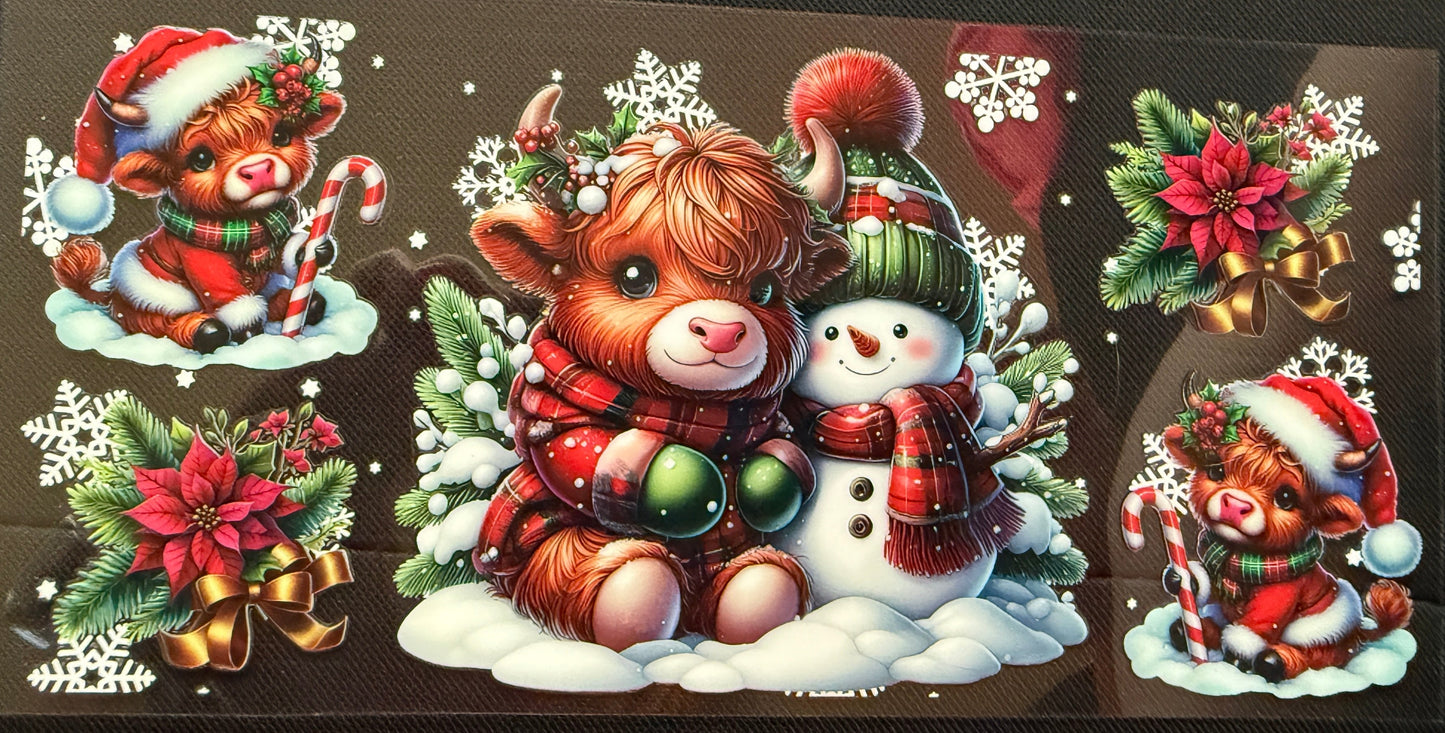 Cow with Snowman