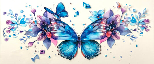 Multi Shades of Blue Butterfly