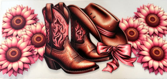 Country - Brown-Pink Boots #4
