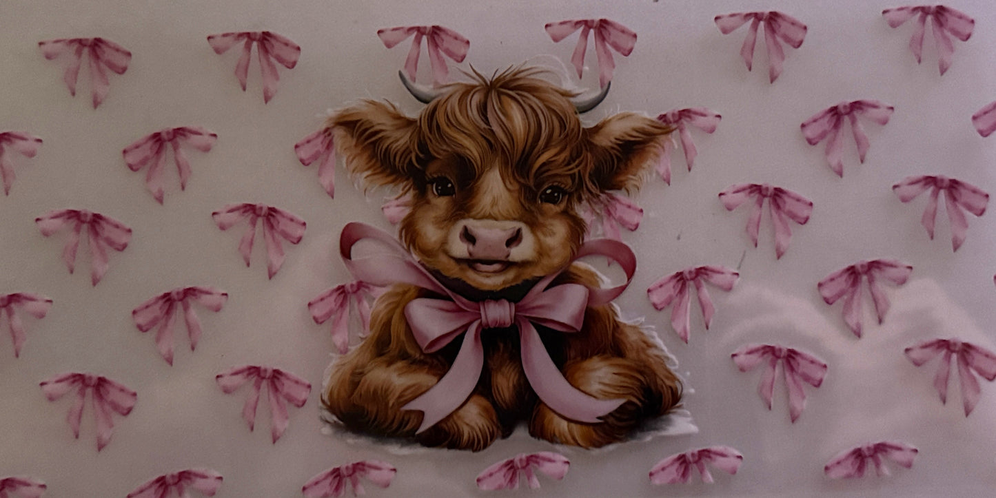 Cow -Big Pink Bow #35