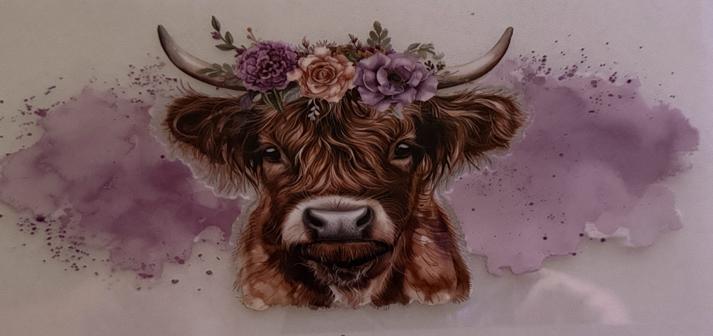 Cow - Purple Flowers #34