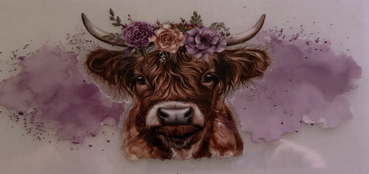 Cow - Purple Flowers #34