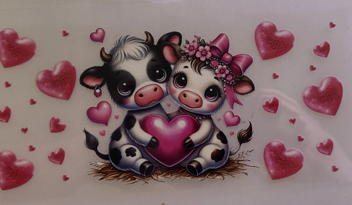 Cows - two cows holding a heart #9