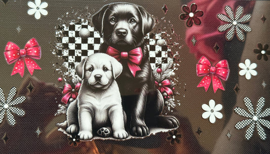 Lab Mom and Puppy