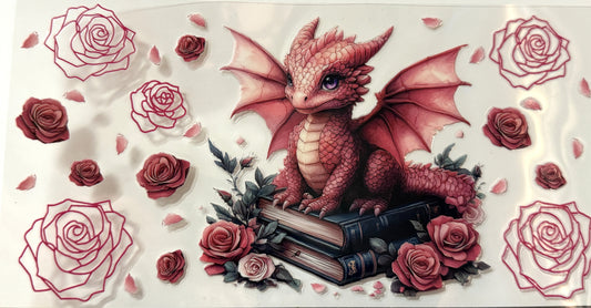 Reptile - Pink Dragon with Pink Flowers #4