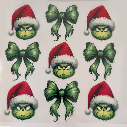 Grinch Faces and Bows