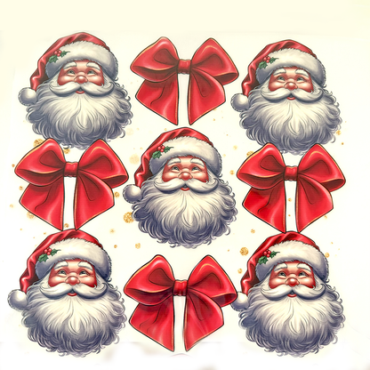 Santa Faces And Bows